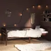 Image de vidaXL Cadre de lit Marron foncé Bois de pin massif 90x200 cm