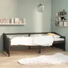 Image de vidaXL Lit de repos 3 places Gris foncé Bois de Pin massif 90x200 cm
