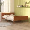 Image de vidaXL Cadre de lit sans matelas marron miel pin massif 160x200 cm