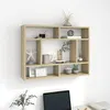 Image de vidaXL Étagère murale Chêne sonoma 75x16x55 cm Bois d'ingénierie803005