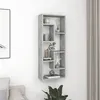 Image de vidaXL Étagère murale Gris béton 36x16x90 cm Bois d'ingénierie803015