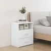 Image de vidaXL Tables de chevet 2 pcs Blanc 50x32x60 cm803273