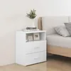 Image de vidaXL Tables de chevet 2 pcs Blanc 50x32x60 cm