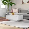 Image de Vidaxl Table Basse Blanc 90x60x31 Cm AgglomÃ©rÃ©