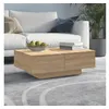 Image de vidaXL Table basse chêne sonoma 90x60x31 cm bois d'ingénierie804178