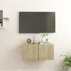 Image de vidaXL Meuble TV suspendu Chêne sonoma 60x30x30 cm804517