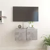 Image de vidaXL Meuble TV suspendu Gris béton 60x30x30 cm804520