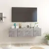 Image de vidaXL Meubles TV suspendus 2 pcs Gris béton 60x30x30 cm804521