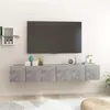 Image de vidaXL Meubles TV suspendus 3 pcs Gris béton 60x30x30 cm804522
