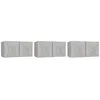 Image de Vidaxl Meubles Tv Suspendus 3 Pcs Gris BÃ©ton 60x30x30 Cm