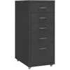 Image de vidaXL Classeur mobile Anthracite 28x41x69 cm Métal335915