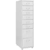 Image de vidaXL Classeur mobile Gris 28x41x109 cm Métal335921