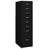 Image de vidaXL Classeur mobile Noir 28x41x109 cm Métal335922