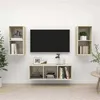 Image de vidaXL Ensemble de meuble TV 3 pcs Chêne sonoma Aggloméré
