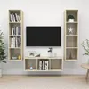 Image de vidaXL Ensemble de meubles TV 3 pcs Chêne sonoma Bois d'ingénierie