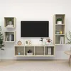 Image de vidaXL Ensemble de meubles TV 4 pcs Chêne sonoma Bois d'ingénierie