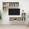 Image de Vidaxl Ensemble De Meubles Tv 4 Pcs ChÃªne Sonoma Bois D'ingÃ©nierie
