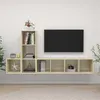Image de vidaXL Ensemble de meuble TV 3 pcs Chêne sonoma Aggloméré