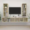 Image de vidaXL Meubles TV muraux 4 pcs Chêne sonoma Bois d'ingénierie