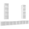 Image de vidaXL Meubles TV muraux 4 pcs Blanc Aggloméré