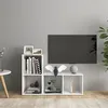Image de vidaXL Meubles TV 2 pcs Blanc 72x35x36,5 cm Bois d'ingénierie