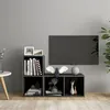 Image de vidaXL Meubles TV 2 pcs Gris brillant 72x35x36,5 cm Bois d'ingénierie3079951