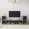 Image de vidaXL Meubles TV 4 pcs Gris béton 72x35x36,5 cm Bois d'ingénierie