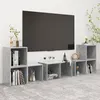 Image de vidaXL Ensemble de meubles TV 6 pcs Gris béton Bois d'ingénierie