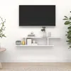 Image de vidaXL Étagère TV murale Blanc 125x18x23 cm Bois d’ingénierie806989