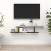 Image de vidaXL Étagère TV murale Noir 125x18x23 cm Bois d’ingénierie806990