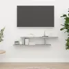 Image de vidaXL Étagère TV murale Gris béton 125x18x23 cm Bois d ingénierie806993