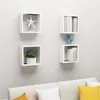 Image de vidaXL Étagères cube murales 4 pcs blanc 30x15x30 cm