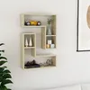 Image de vidaXL Étagères murales 2pcs chêne sonoma 50x15x50cm bois d'ingénierie807217