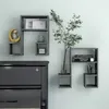Image de vidaXL Étagères murales 2 pcs gris brillant 50x15x50cm bois ingénierie