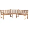 Image de vidaXL Vidaxl Banc D'angle De Jardin 185x185x90 Cm Bois De Teck Solide