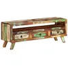 Image de vidaXL Meuble TV Multicolore 110x30x40 cm Bois massif de récupération337063