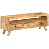 Image de vidaXL Meuble TV 110x30x40 cm Bois massif de manguier337064