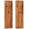 Image de vidaXL Porte-manteaux muraux 2 pcs 36x3x110 cm Bois d'acacia massif337068