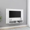Image de vidaXL Meuble TV mural Blanc 120x23,5x90 cm Aggloméré