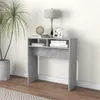 Image de vidaXL Table console gris béton 78x30x80 cm bois d'ingénierie808300