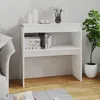 Image de vidaXL Vidaxl Table Console Blanc 80x30x80 Cm Bois D'ingénierie