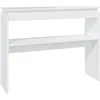 Image de vidaXL Table Console Lot 1 Bois Contreplaqué Blanc 102x30x80 Cm Murale
