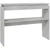 Image de vidaXL Vidaxl Table Console Gris Béton 102x30x80 Cm Aggloméré