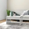 Image de vidaXL Table basse blanc brillant 68x50x38 cm bois d'ingénierie808338