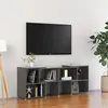 Image de vidaXL Meuble TV Gris brillant 104x30x52 cm Bois d'ingénierie808358
