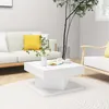 Image de vidaXL Table basse Blanc 57x57x30 cm Bois d'ingénierie808368