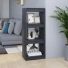 Image de vidaXL Bibliothèque/Séparateur de pièce Gris 40x30x103,5 cm Pin massif808140
