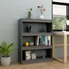 Image de vidaXL Bibliothèque/Séparateur de pièce Gris 100x30x103 cm Pin massif808215
