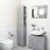 Image de vidaXL Armoire de bain gris béton 25x26,5x170 cm bois d'ingénierie808435