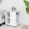 Image de vidaXL Armoire à roulettes Blanc 60x53x72 cm Bois d’ingénierie808458